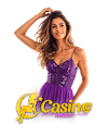 Grafik logo OnCasino pada materi visual
